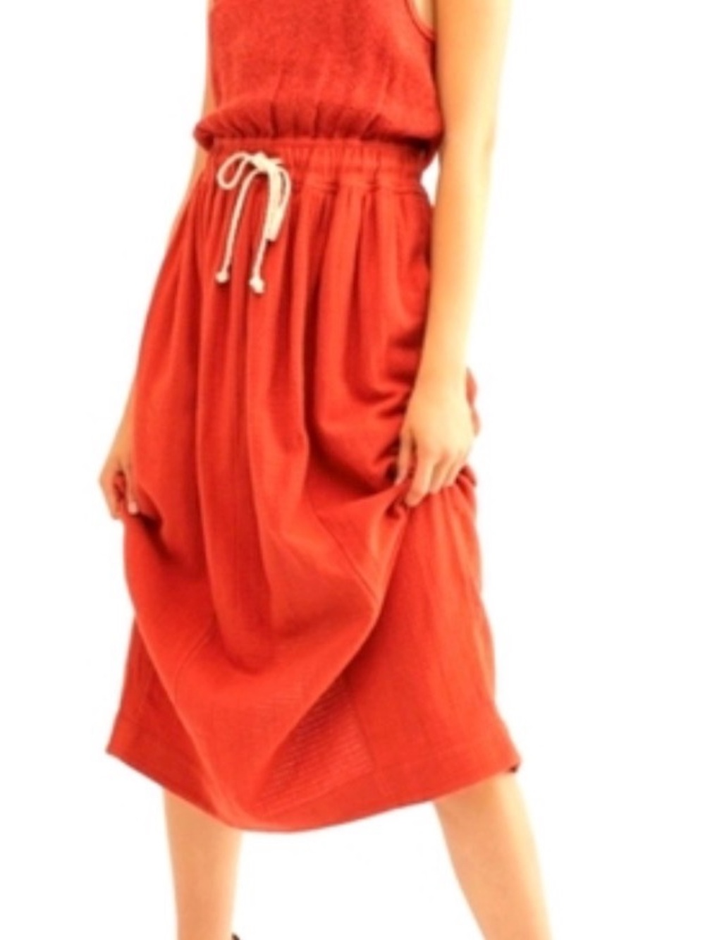 Free People Rust Red Midi Dress